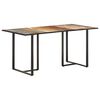 vidaXL Bor&eth;stofubor&eth; 160 cm Gegnheill Endurunninn Vi&eth;ur