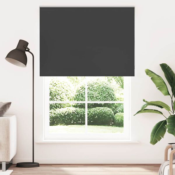 vidaXL R&uacute;llugard&iacute;nur Blackout Black 145x230 cm Efni Breidd 141,6 cm