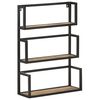 vidaXL Vegghilla 60x20x85 cm Gr&oacute;fur Mang&oacute;vi&eth;ur
