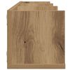vidaXL CD Wall Shelf Handverks eik 75x18x18 cm Chipboard