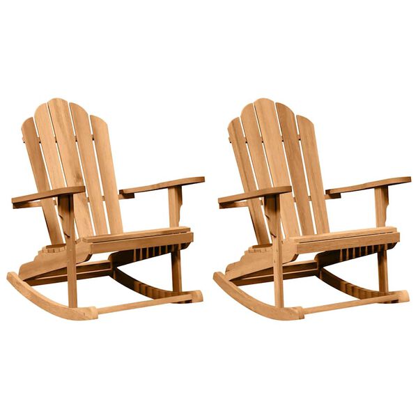 vidaXL Adirondack vagga 2 pcs Br&uacute;nn 100 x 77 x 99 cm