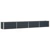 vidaXL Pl&ouml;ntuker Antras&iacute;t 385 x 50 x 45 cm Galvaniserad st&aacute;l