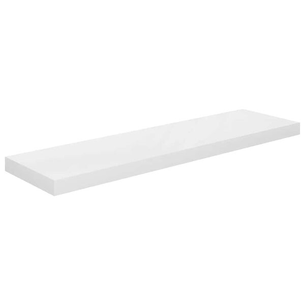 vidaXL Vegghengd Hilla H&aacute;glans Hv&iacute;t 90x23,5x3,8 cm MDF
