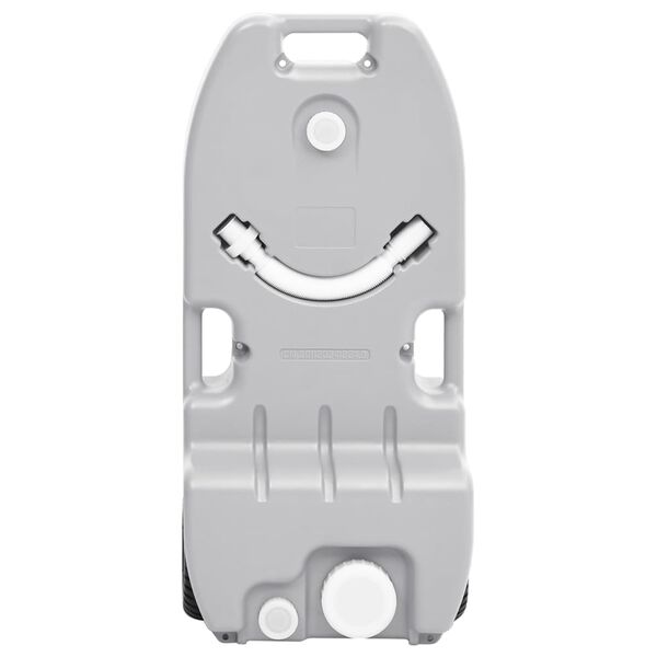 vidaXL Vatnstankur &aacute; Hj&oacute;lum fyrir &Uacute;tilegur 25 L Gr&aacute;r