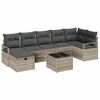 vidaXL S&oacute;fasett me&eth; p&uacute;&eth;i 4 pcs p&oacute;l&yacute;rattan