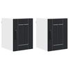 vidaXL Eldh&uacute;s sk&aacute;pur Lucca 2 pcs Svartur 30 x 31 x 40 cm