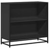 vidaXL B&oacute;kask&aacute;pur Svartur 80,5x35x76 cm Hanna&eth;ur vi&eth;ur