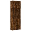 vidaXL H&aacute;r Sk&aacute;pur Reykt&oacute;na Eikarlitur 80x42,5x249 cm Samsettur Vi&eth;ur