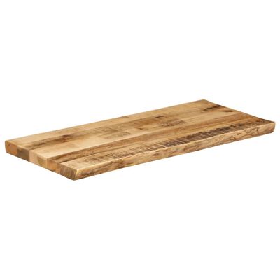 vidaXL Borðplata með Náttúrulegum Brúnum 100x40x3,8 cm Mangóviður