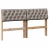 vidaXL B&oacute;lstru&eth; r&uacute;mgafl M&oacute;gr&aacute;r 140 cm Solid furuhikk