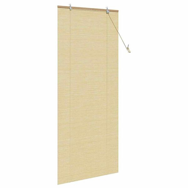 vidaXL R&uacute;llugard&iacute;na me&eth; gluggatj&ouml;ldum N&aacute;tt&uacute;ra 80 x 220 cm bamboo