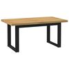 vidaXL bor&eth;stofubor&eth; NOAIN U-laga f&aelig;tur 160x90x75 cm gegnheilvi&eth;i furu