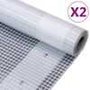 vidaXL Leno Segld&uacute;kar 2 stk. 260 g/m&sup2; 2x3 m Hv&iacute;tir