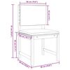 vidaXL Garð Bistro Set 3 pcs Brúnn Hrein akasíutré