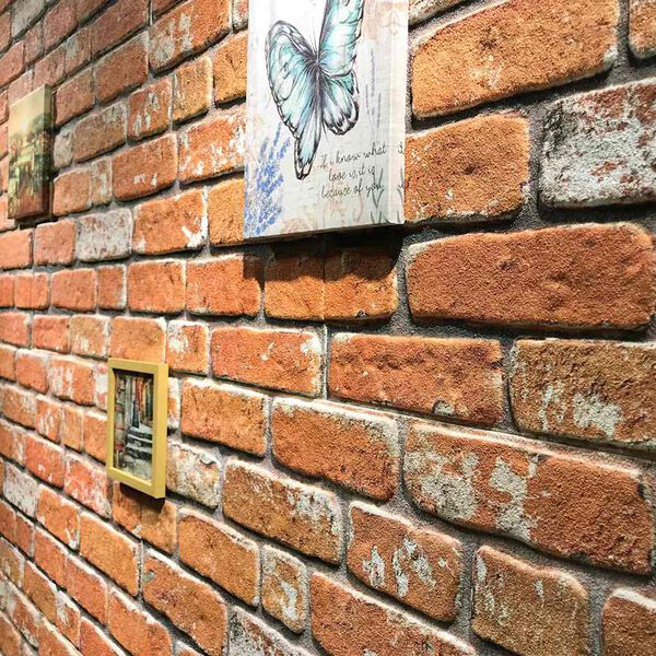 vidaXL 3D Veggpl&ouml;tur me&eth; Lj&oacute;sbr&uacute;nni M&uacute;rsteinsh&ouml;nnun 10 stk. EPS