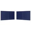 vidaXL Veislu tjaldhli&eth; 2 pcs Bl&aacute;r 400 x 195 cm PE og st&aacute;l