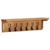 vidaXL Fatarekki 60x16x16 cm Gegnheill Eikarvi&eth;ur
