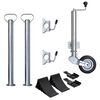 vidaXL Nefhj&oacute;l fyrir Tengivagn 60 mm me&eth; 2 Sto&eth;r&ouml;rum & 2 Deiliklemmum