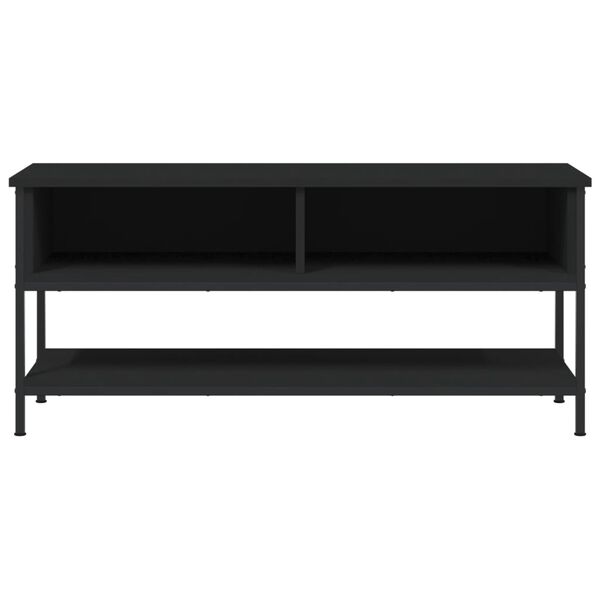 vidaXL Sjónvarpsskápur Svartur 100x35x45 cm Samsettur Viður