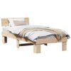 vidaXL Ramsv&iacute;k me&eth; h&ouml;fu&eth;gafl N&aacute;tt&uacute;rulegur 90 x 190 cm Solid furuhikk