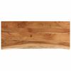 vidaXL Bor&eth;plata 110x40x3,8cm R&eacute;tthyrnd Gegnheil Akas&iacute;a N&aacute;tt&uacute;rul. Br&uacute;n