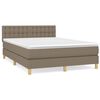 vidaXL H&oacute;lfa&eth; Springr&uacute;m me&eth; D&yacute;nu Br&uacute;ngr&aacute;tt 140x190 cm Tauefni