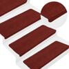 vidaXL Stigamottur Sj&aacute;lfl&iacute;mandi 30 stk Rau&eth;ar 65x22,5x3,5 cm