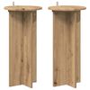 vidaXL Bl&oacute;mastandur 2 pcs Handverkseik 29,5 x 29,5 x 60 cm
