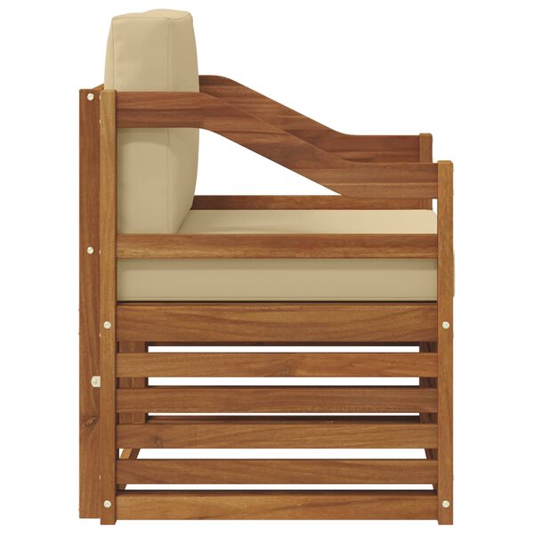 vidaXL &Uacute;ti s&oacute;fasett me&eth; p&uacute;&eth;i N&aacute;tt&uacute;rulegur 67 x 63 x 73 cm