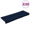 vidaXL Stigamottur sj&aacute;lfl&iacute;mandi 30 stk 65x21x4 cm d&ouml;kkbl&aacute;ar r&eacute;tthyrndar br&uacute;nir
