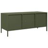 vidaXL sjónvarpsskápur Olive Green 101,5x39x43,5 cm Kaldvalsað stál