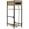 vidaXL Noat&ouml;flu sk&aacute;pur Sonoma Eik 40 x 27 x 76 cm Samsettur vi&eth;ur
