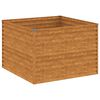 vidaXL Upph&aelig;kka&eth; Gar&eth;ker 100x100x69 cm Corten St&aacute;l