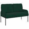 vidaXL S&oacute;far me&eth; p&uacute;&eth;i 110cm D&ouml;kkgr&aelig;n Krossvi&eth;ur