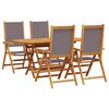 vidaXL Gar&eth;ur bor&eth;sett 5 pcs Antras&iacute;t Hrein akas&iacute;utr&eacute;