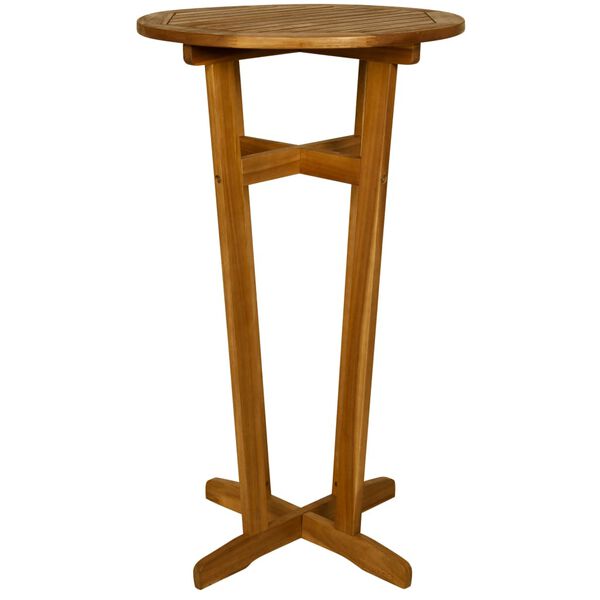 vidaXL 3 Stk Bistrosett Gegnheill Akas&iacute;uvi&eth;ur