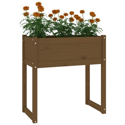 vidaXL gróðursett Honey Brown 78x40x81 cm Solid Wood Furu