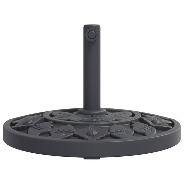 vidaXL Grunnur fyrir Sólhlíf með Ø38/48 mm Stangir 9 kg Hálfhringur