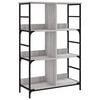 vidaXL B&oacute;kahilla Gr&aacute; Sonoma Eik 78,5x33x117,5 cm Samsettur Vi&eth;ur