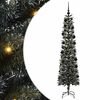 vidaXL Gervi j&oacute;latr&eacute; me&eth; 300 LED Gr&aelig;nn 210 cm PVC, plast og st&aacute;l