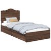 vidaXL Geymslu R&uacute;m me&eth; sk&uacute;ffu Br&uacute;nn eik 70 x 190 cm Samsettur vi&eth;ur