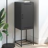 vidaXL Hár Skenkur Svartur 36x39x107 cm Stál
