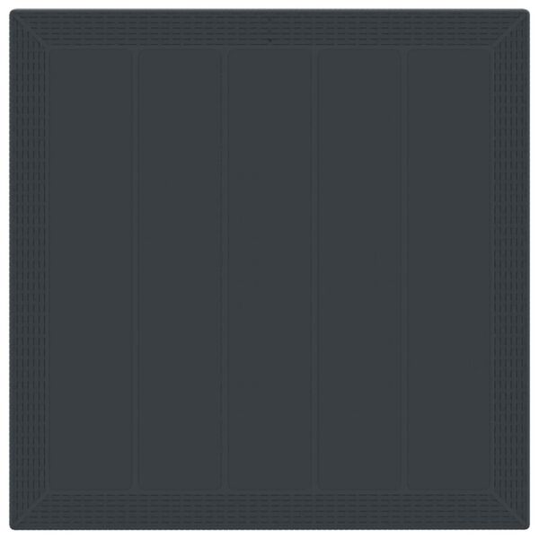 vidaXL Gar&eth;ur bor&eth;sett 3 pcs Antras&iacute;t P&oacute;l&yacute;pr&oacute;p&yacute;len