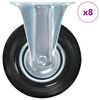 vidaXL 8 stk. F&ouml;st hj&oacute;l 125 mm
