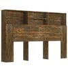 vidaXL H&ouml;f&eth;agafl me&eth; Sk&aacute;pum Reyklitu&eth; Eik 160x19x103,5 cm