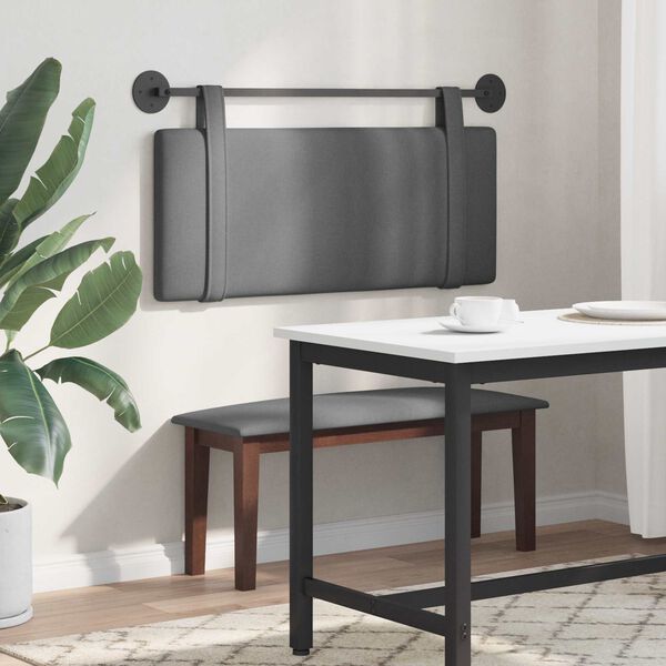 vidaXL Hengisk&aacute;li Vegghengt Einlita D&ouml;kk gr&aacute; 110 x 55 x 5 cm d&uacute;kur