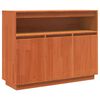vidaXL Vi&eth;beinteyfla Vaxbr&uacute;nn 104,5 x 34 x 80 cm Solid furuhikk
