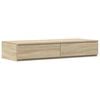 vidaXL R&uacute;msk&uacute;ffur Sonoma Eik 80 x 36,5 x 16,5 cm Samsettur vi&eth;ur