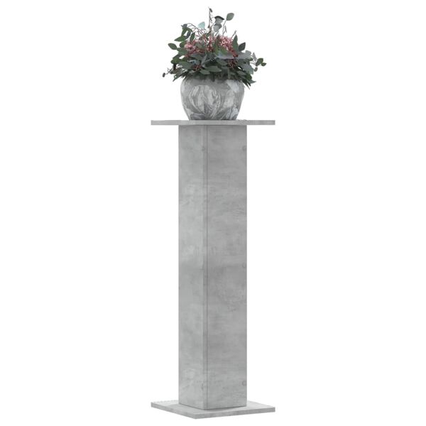 vidaXL Pl&ouml;ntustandar 2 stk Steypugr&aacute;tt 30x30x95 cm Samsettur Vi&eth;ur