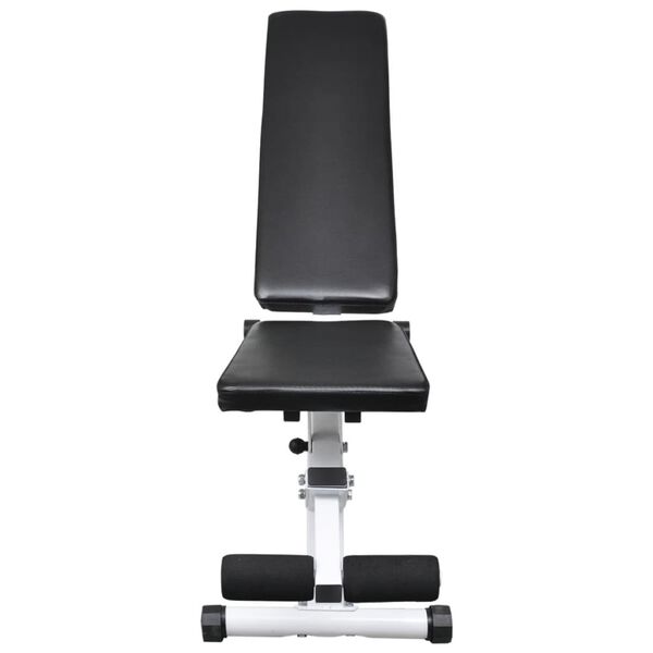 vidaXL Æfingabekkur með útigrill og lóðasett 60,5 kg